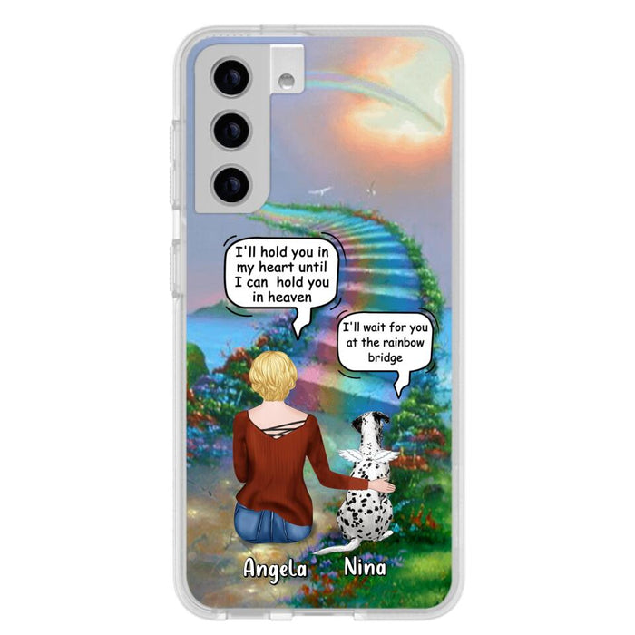 Custom Personalized Memorial Dog Phone Case - Upto 4 Dogs - Memorial Gift For Dog Lovers - Case For iPhone/Samsung