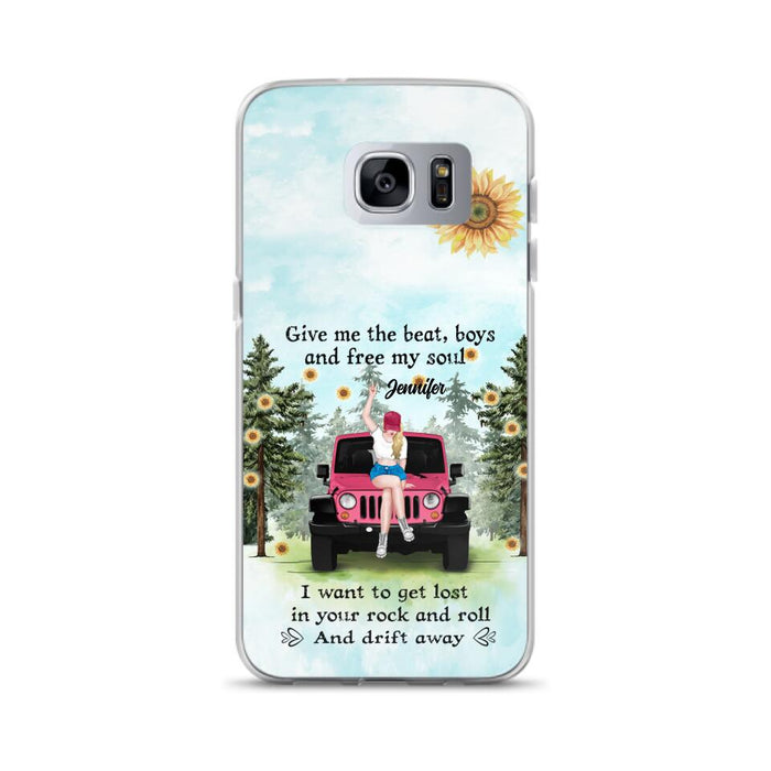 Custom Personalized Off-road Girl Phone Case - Case For iPhone and Samsung - I Want To Get Lost In Your Rock and Roll