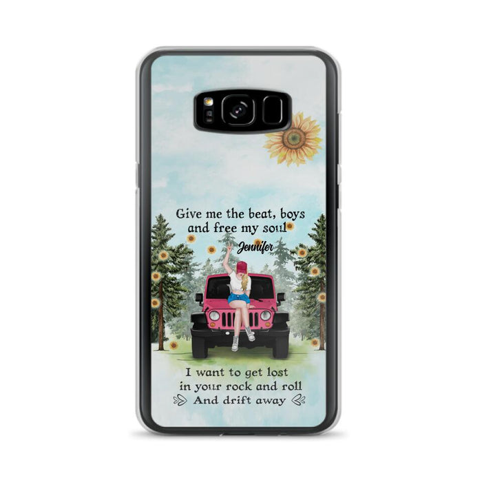 Custom Personalized Off-road Girl Phone Case - Case For iPhone and Samsung - I Want To Get Lost In Your Rock and Roll