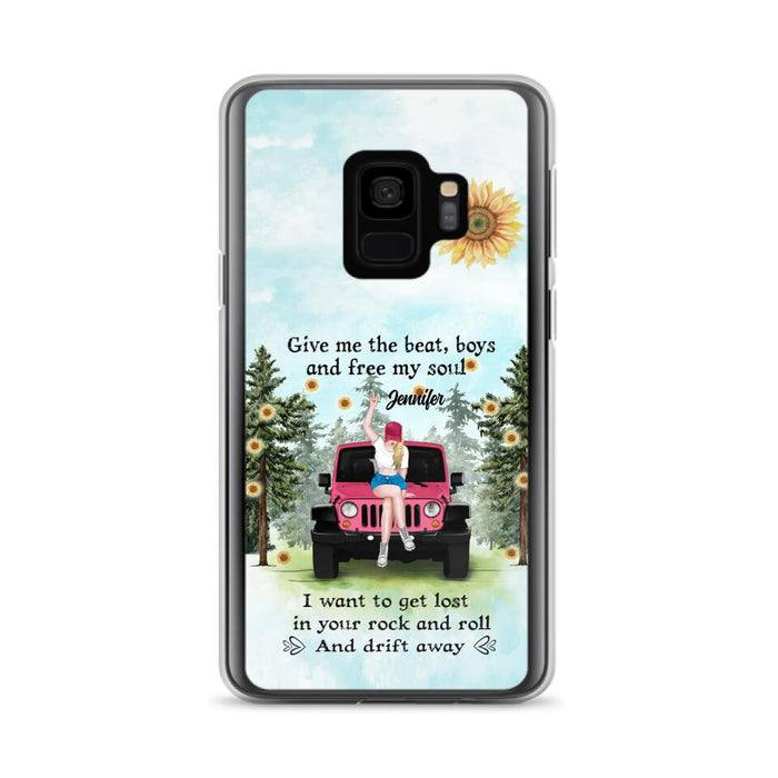 Custom Personalized Off-road Girl Phone Case - Case For iPhone and Samsung - I Want To Get Lost In Your Rock and Roll