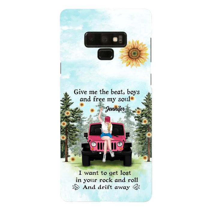 Custom Personalized Off-road Girl Phone Case - Case For iPhone and Samsung - I Want To Get Lost In Your Rock and Roll