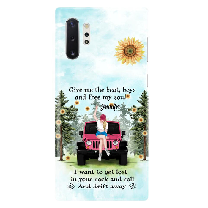 Custom Personalized Off-road Girl Phone Case - Case For iPhone and Samsung - I Want To Get Lost In Your Rock and Roll