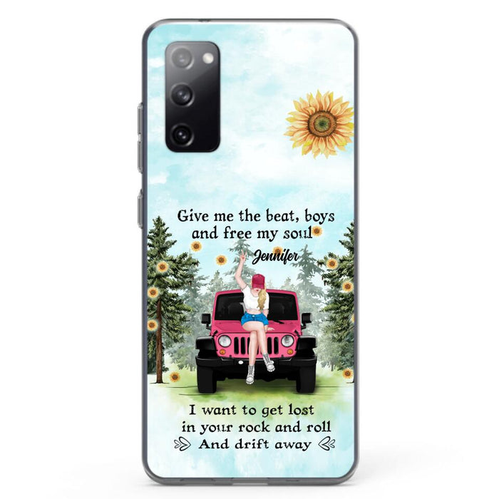 Custom Personalized Off-road Girl Phone Case - Case For iPhone and Samsung - I Want To Get Lost In Your Rock and Roll