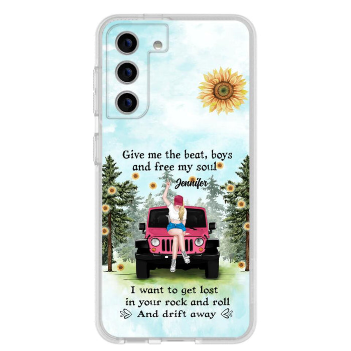 Custom Personalized Off-road Girl Phone Case - Case For iPhone and Samsung - I Want To Get Lost In Your Rock and Roll