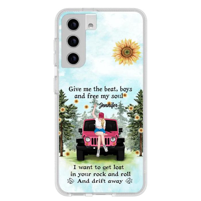 Custom Personalized Off-road Girl Phone Case - Case For iPhone and Samsung - I Want To Get Lost In Your Rock and Roll