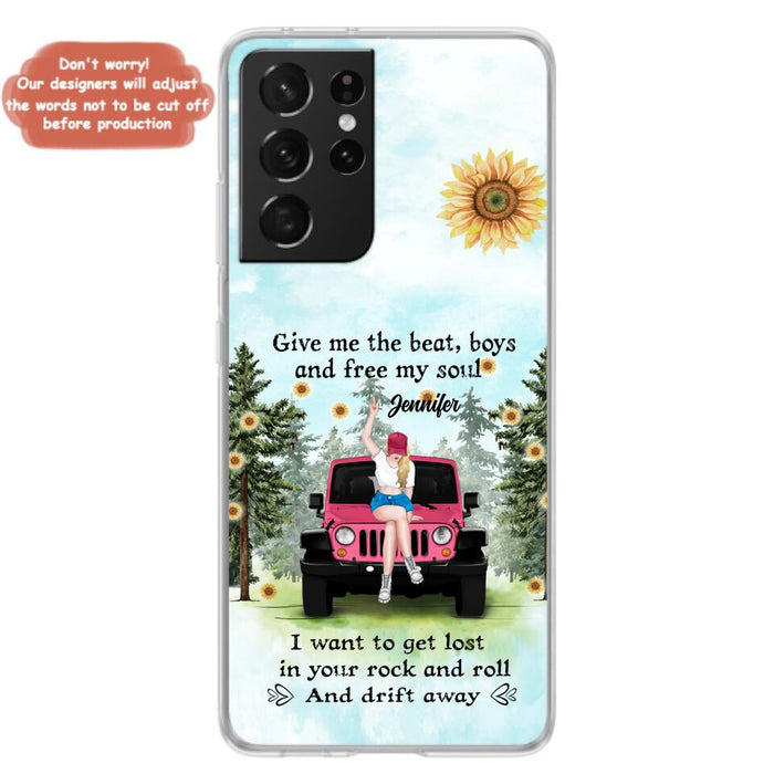 Custom Personalized Off-road Girl Phone Case - Case For iPhone and Samsung - I Want To Get Lost In Your Rock and Roll