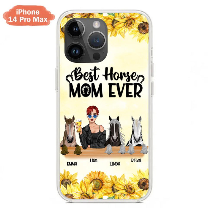 Custom Personalized Horse Mom Phone Case, Gift for Horse Lovers - Life Is Better With Horses