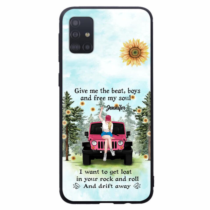 Custom Personalized Off-road Girl Phone Case - Case For iPhone and Samsung - I Want To Get Lost In Your Rock and Roll