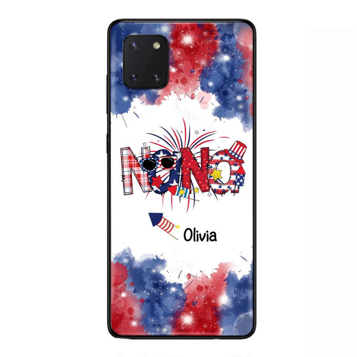 Custom Personalized Grandma Phone Case - 4th of July Mimi Phone Case With Child Names - Up To 10 Children - Gift Idea For Grandma - Cases For Iphone And Samsung