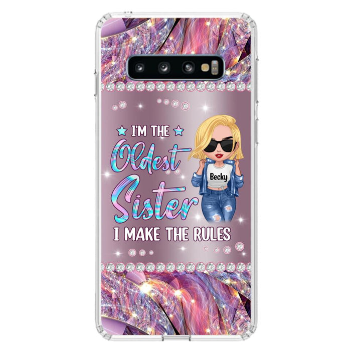 Custom Personalized Sister Phone Case - Gift Idea For Siblings/Sisters - I'm The Oldest Sister I Make The Rules - Cases For iPhone & Samsung