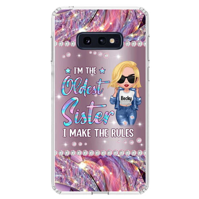 Custom Personalized Sister Phone Case - Gift Idea For Siblings/Sisters - I'm The Oldest Sister I Make The Rules - Cases For iPhone & Samsung