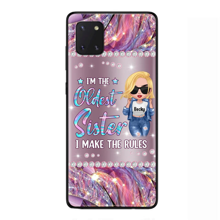 Custom Personalized Sister Phone Case - Gift Idea For Siblings/Sisters - I'm The Oldest Sister I Make The Rules - Cases For iPhone & Samsung