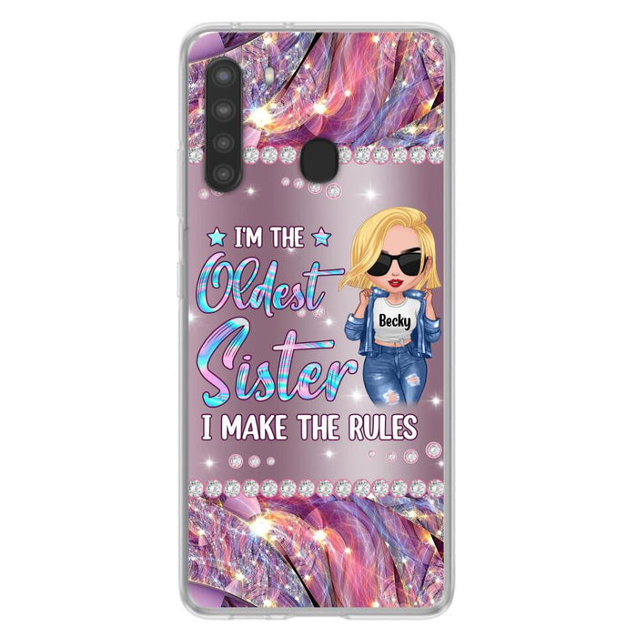 Custom Personalized Sister Phone Case - Gift Idea For Siblings/Sisters - I'm The Oldest Sister I Make The Rules - Cases For iPhone & Samsung