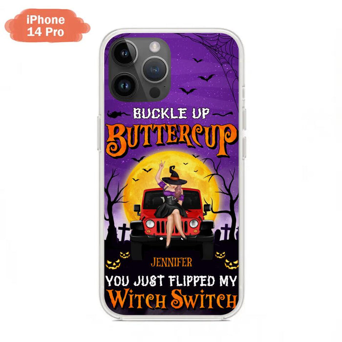 Custom Personalized Off-road Witch Phone Case - Halloween Gift Idea For Friends/Off-road Lovers - Case for iPhone & Samsung