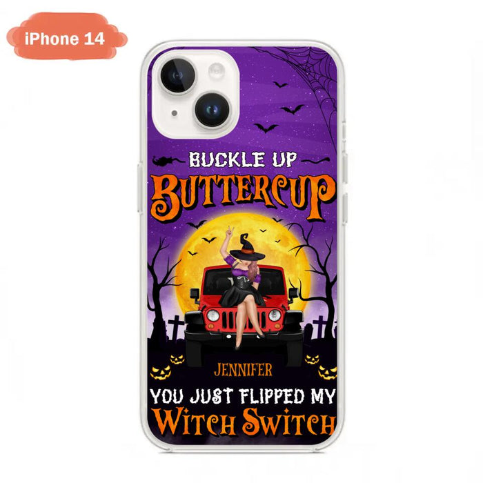 Custom Personalized Off-road Witch Phone Case - Halloween Gift Idea For Friends/Off-road Lovers - Case for iPhone & Samsung