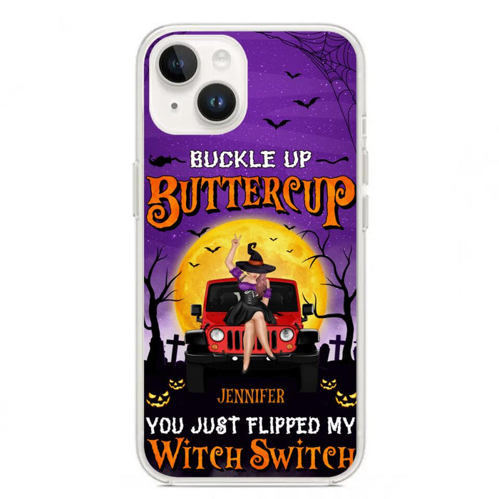 Custom Personalized Off-road Witch Phone Case - Halloween Gift Idea For Friends/Off-road Lovers - Case for iPhone & Samsung