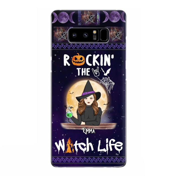 Custom Personalized Witch Phone Case - Halloween Gift Idea - Rockin' The Witch Life - Case For iPhone/Samsung