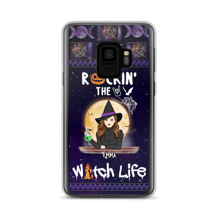 Custom Personalized Witch Phone Case - Halloween Gift Idea - Rockin' The Witch Life - Case For iPhone/Samsung