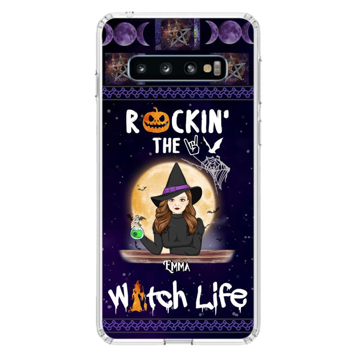 Custom Personalized Witch Phone Case - Halloween Gift Idea - Rockin' The Witch Life - Case For iPhone/Samsung