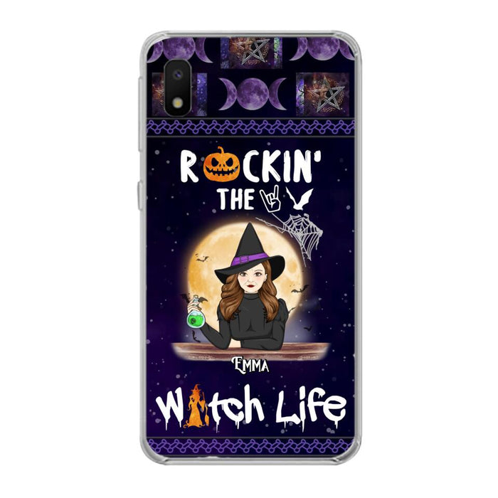 Custom Personalized Witch Phone Case - Halloween Gift Idea - Rockin' The Witch Life - Case For iPhone/Samsung