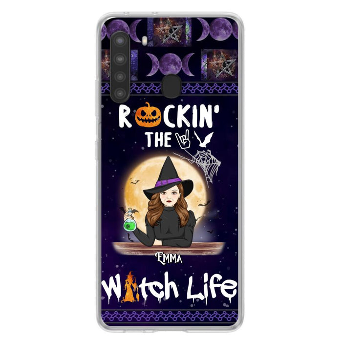 Custom Personalized Witch Phone Case - Halloween Gift Idea - Rockin' The Witch Life - Case For iPhone/Samsung