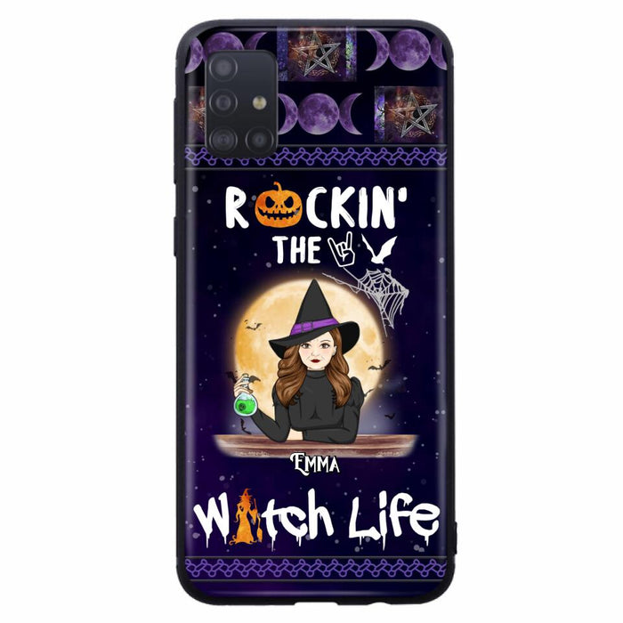 Custom Personalized Witch Phone Case - Halloween Gift Idea - Rockin' The Witch Life - Case For iPhone/Samsung