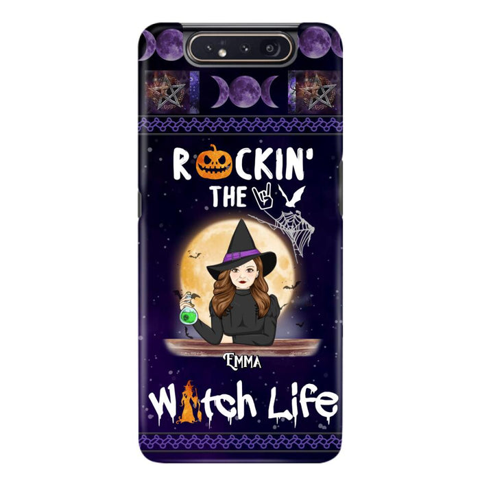 Custom Personalized Witch Phone Case - Halloween Gift Idea - Rockin' The Witch Life - Case For iPhone/Samsung