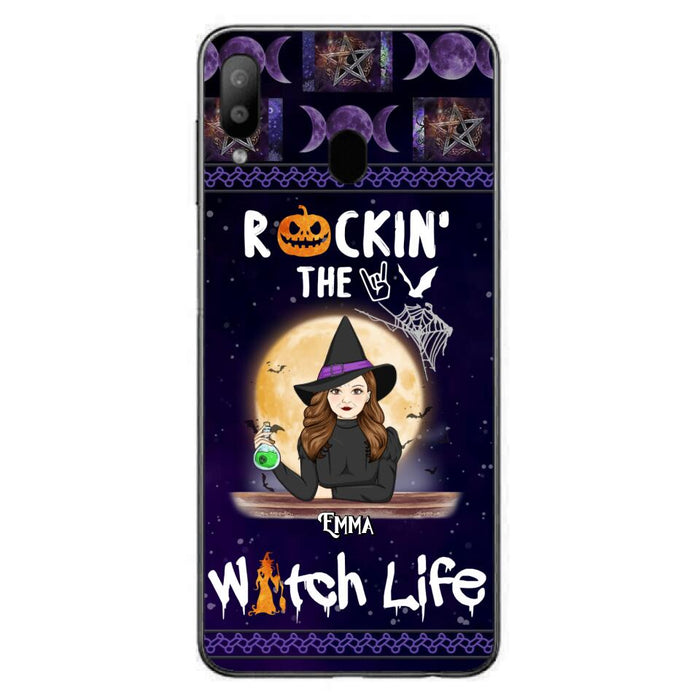 Custom Personalized Witch Phone Case - Halloween Gift Idea - Rockin' The Witch Life - Case For iPhone/Samsung