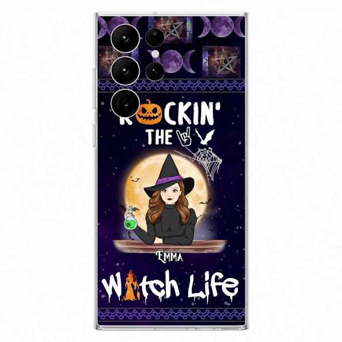 Custom Personalized Witch Phone Case - Halloween Gift Idea - Rockin' The Witch Life - Case For iPhone/Samsung