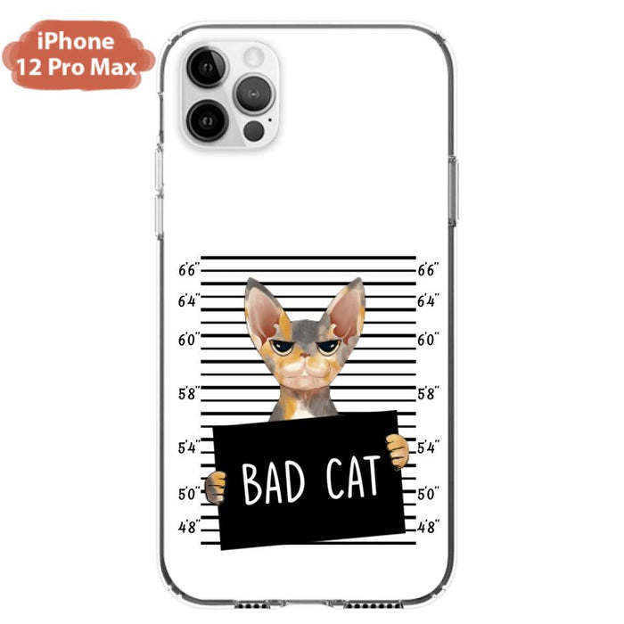 Custom Personalized Bad Cat Phone Case - Upto 2 Cats - Gift Idea For Cat Lover - Yes, We're Aware Of How Obnoxious - Case For iPhone And Samsung