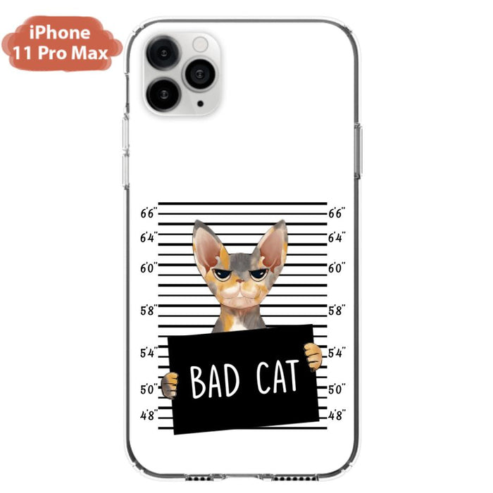 Custom Personalized Bad Cat Phone Case - Upto 2 Cats - Gift Idea For Cat Lover - Yes, We're Aware Of How Obnoxious - Case For iPhone And Samsung