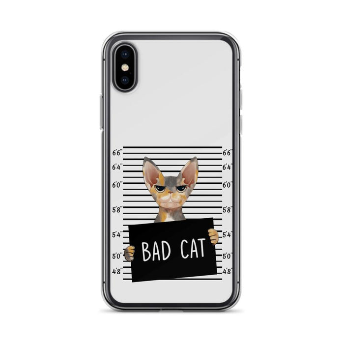 Custom Personalized Bad Cat Phone Case - Upto 2 Cats - Gift Idea For Cat Lover - Yes, We're Aware Of How Obnoxious - Case For iPhone And Samsung