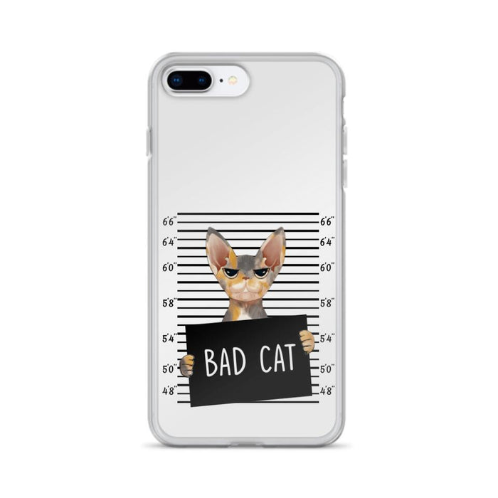 Custom Personalized Bad Cat Phone Case - Upto 2 Cats - Gift Idea For Cat Lover - Yes, We're Aware Of How Obnoxious - Case For iPhone And Samsung