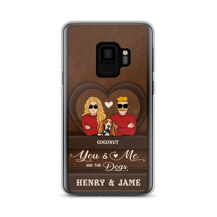 Custom Personalized You & Me And The Dogs Phone Case - Upto 5 Dogs - Valentine's Day Gift Idea For Couple/ Dog Lover - Case For iPhone And Samsung