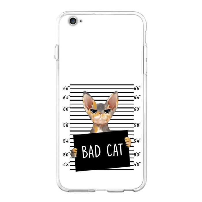 Custom Personalized Bad Cat Phone Case - Upto 2 Cats - Gift Idea For Cat Lover - Yes, We're Aware Of How Obnoxious - Case For iPhone And Samsung