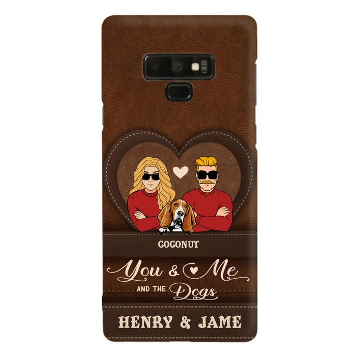 Custom Personalized You & Me And The Dogs Phone Case - Upto 5 Dogs - Valentine's Day Gift Idea For Couple/ Dog Lover - Case For iPhone And Samsung