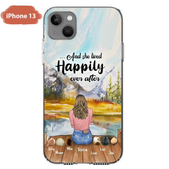 Custom Personalized Pet Phone Case - Gifts For Pet Lovers With 6 Pets - Case for Iphone and  Samsung