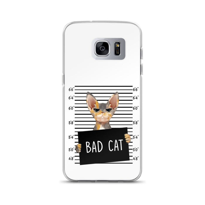 Custom Personalized Bad Cat Phone Case - Upto 2 Cats - Gift Idea For Cat Lover - Yes, We're Aware Of How Obnoxious - Case For iPhone And Samsung