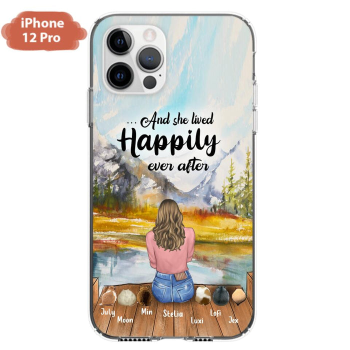 Custom Personalized Pet Phone Case - Gifts For Pet Lovers With 6 Pets - Case for Iphone and  Samsung