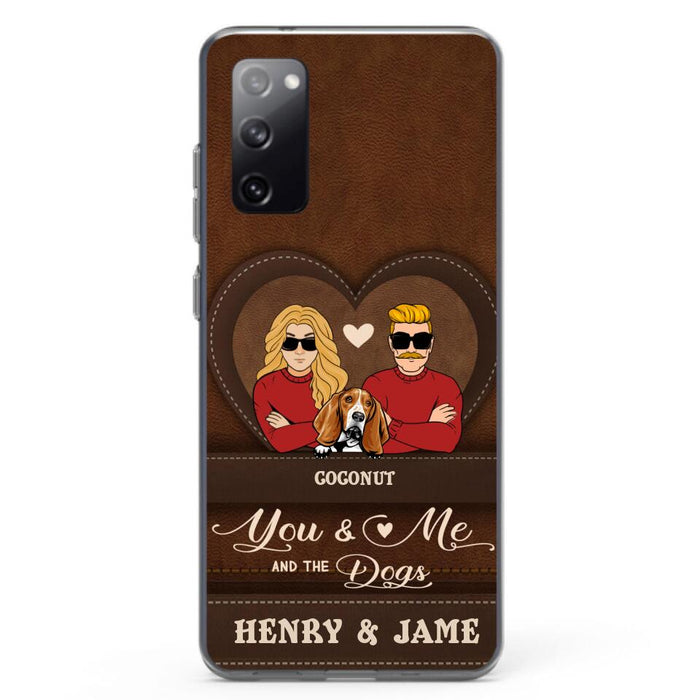 Custom Personalized You & Me And The Dogs Phone Case - Upto 5 Dogs - Valentine's Day Gift Idea For Couple/ Dog Lover - Case For iPhone And Samsung