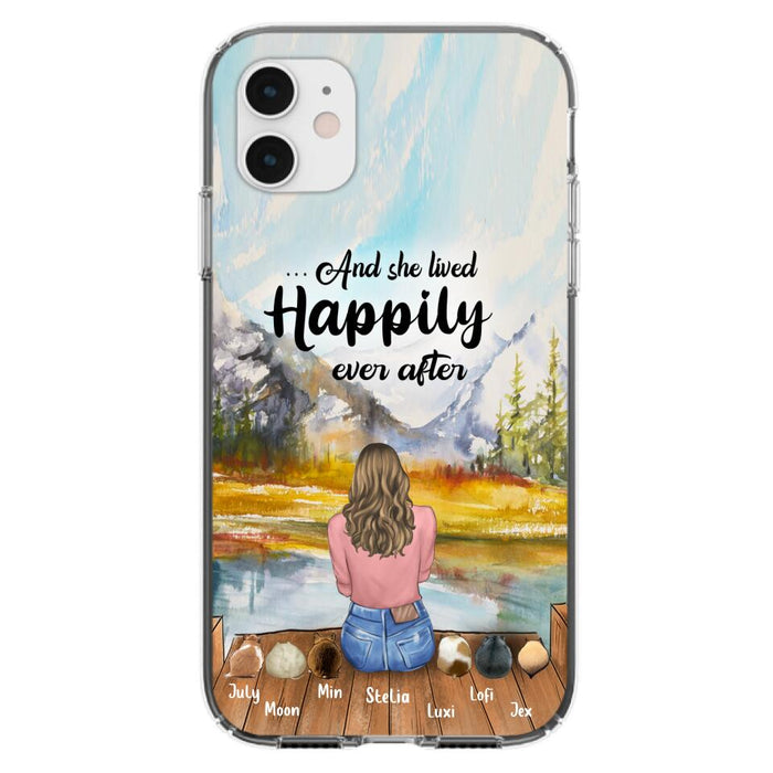 Custom Personalized Pet Phone Case - Gifts For Pet Lovers With 6 Pets - Case for Iphone and  Samsung