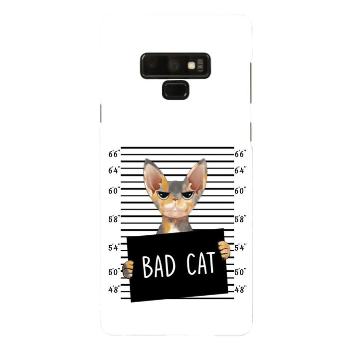 Custom Personalized Bad Cat Phone Case - Upto 2 Cats - Gift Idea For Cat Lover - Yes, We're Aware Of How Obnoxious - Case For iPhone And Samsung