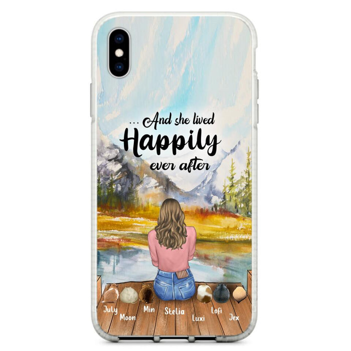 Custom Personalized Pet Phone Case - Gifts For Pet Lovers With 6 Pets - Case for Iphone and  Samsung