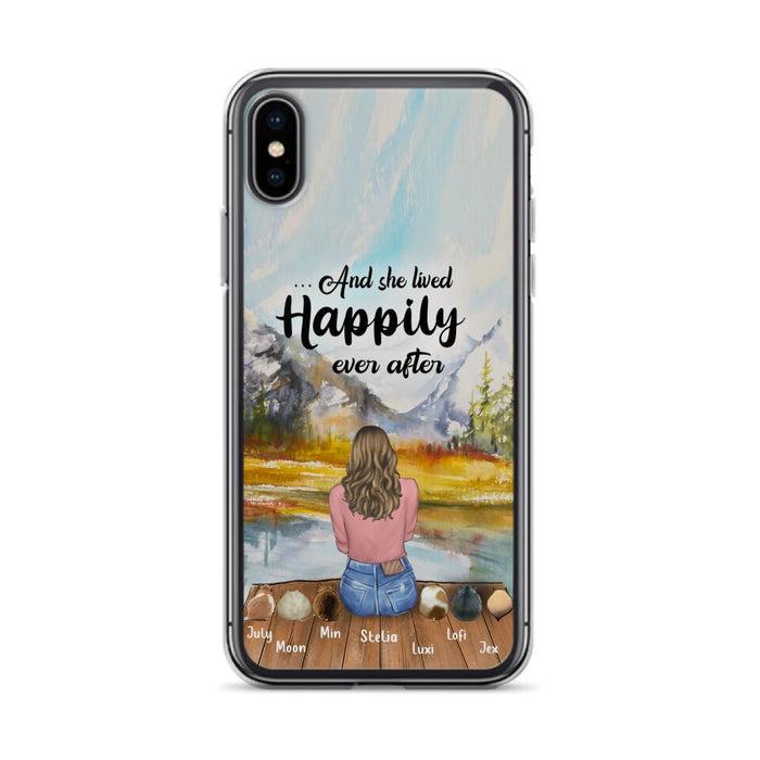 Custom Personalized Pet Phone Case - Gifts For Pet Lovers With 6 Pets - Case for Iphone and  Samsung