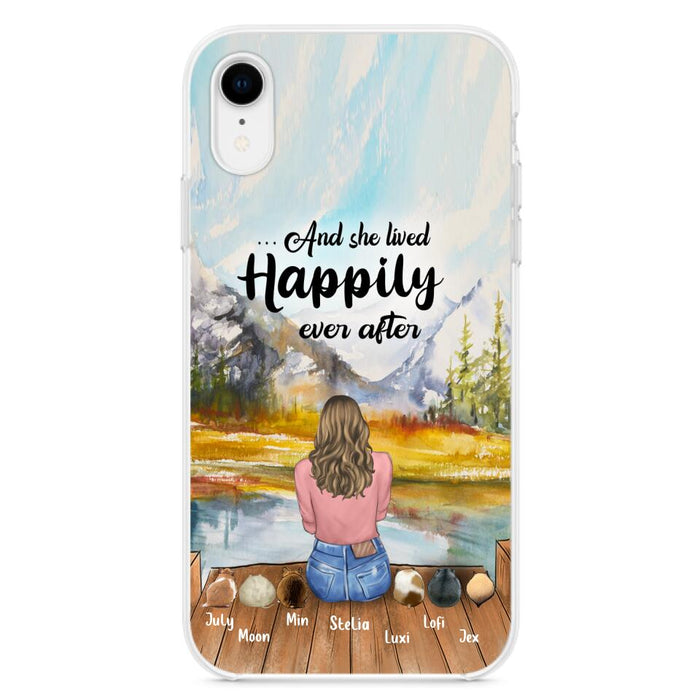 Custom Personalized Pet Phone Case - Gifts For Pet Lovers With 6 Pets - Case for Iphone and  Samsung