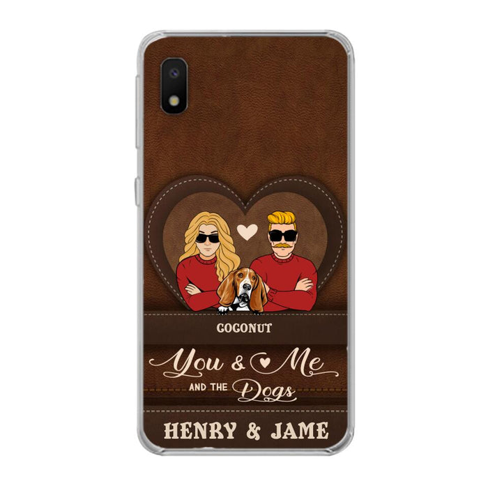 Custom Personalized You & Me And The Dogs Phone Case - Upto 5 Dogs - Valentine's Day Gift Idea For Couple/ Dog Lover - Case For iPhone And Samsung