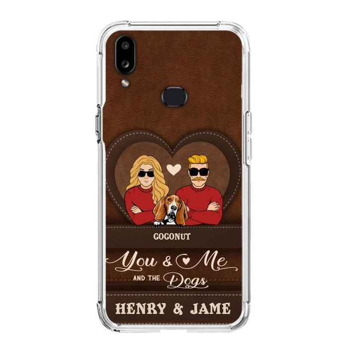 Custom Personalized You & Me And The Dogs Phone Case - Upto 5 Dogs - Valentine's Day Gift Idea For Couple/ Dog Lover - Case For iPhone And Samsung