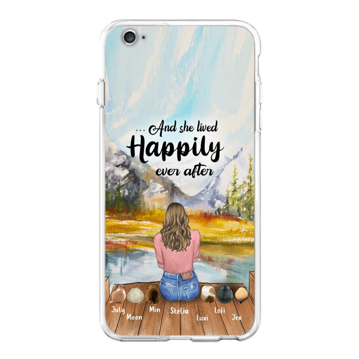 Custom Personalized Pet Phone Case - Gifts For Pet Lovers With 6 Pets - Case for Iphone and  Samsung