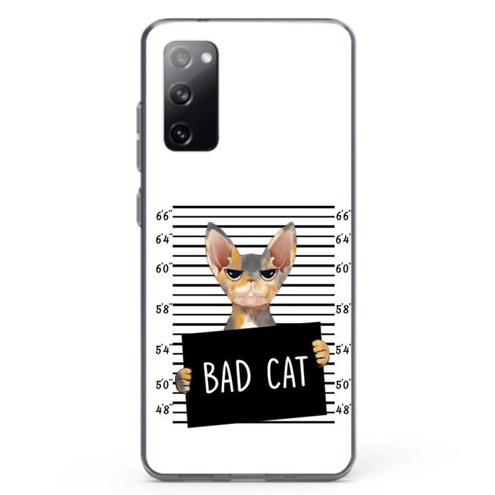 Custom Personalized Bad Cat Phone Case - Upto 2 Cats - Gift Idea For Cat Lover - Yes, We're Aware Of How Obnoxious - Case For iPhone And Samsung