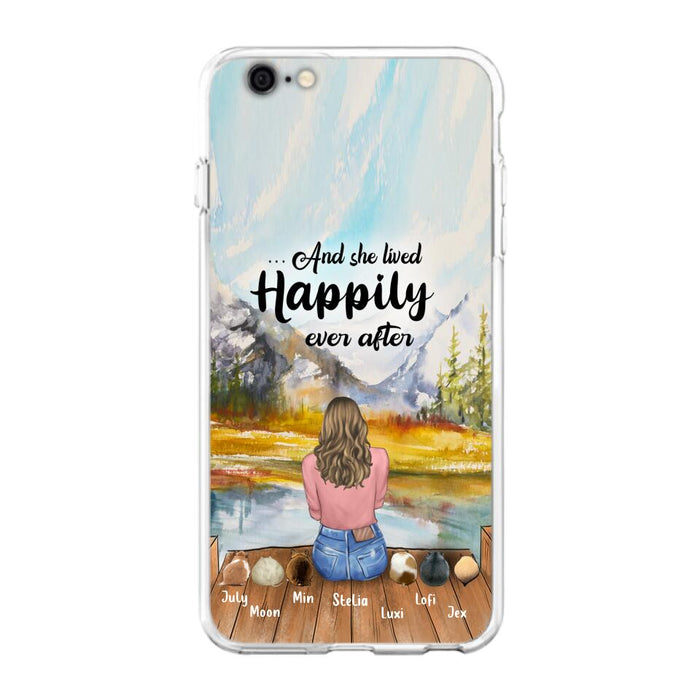 Custom Personalized Pet Phone Case - Gifts For Pet Lovers With 6 Pets - Case for Iphone and  Samsung